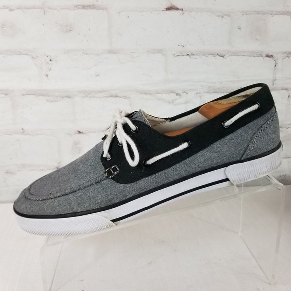 Polo Ralph Lauren Other - Polo Ralph Lauren Men's 12 D Franz Gray Black Boat Shoes